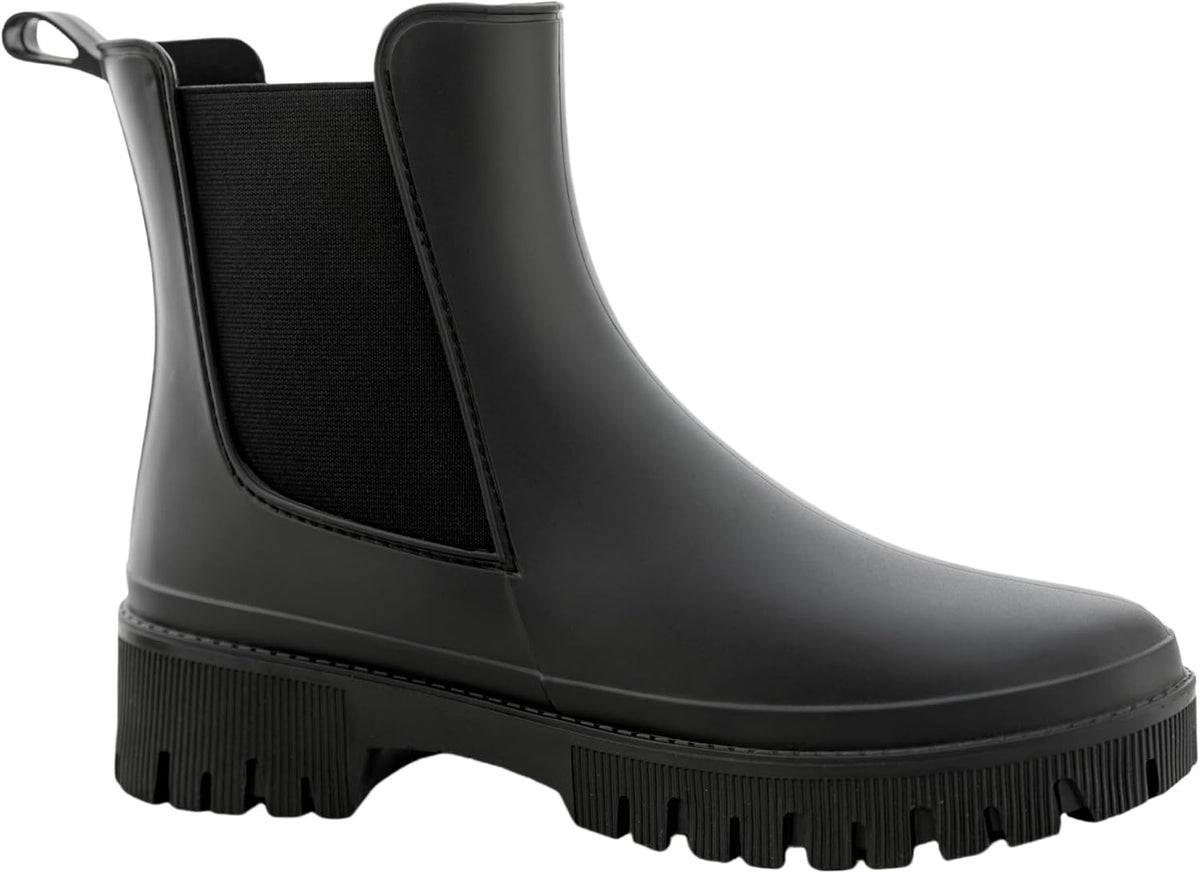 Women's Short Rain Boots Waterproof Chelsea Rain Boots For Ladies