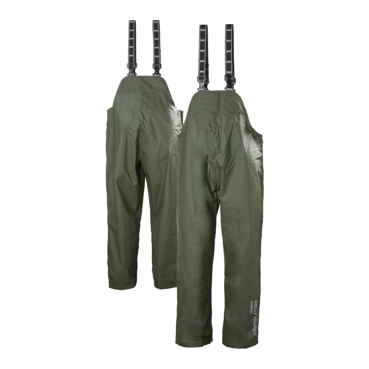 Helly Hansen Mandal Waterproof Bib Overalls for Men, Fishing Pants | Zippered Chest Pocket, Straight-Cut Legs, Elastic Suspenders, Work Bibs for Men, Heavy Duty Rain Gear, Bib Overalls Men