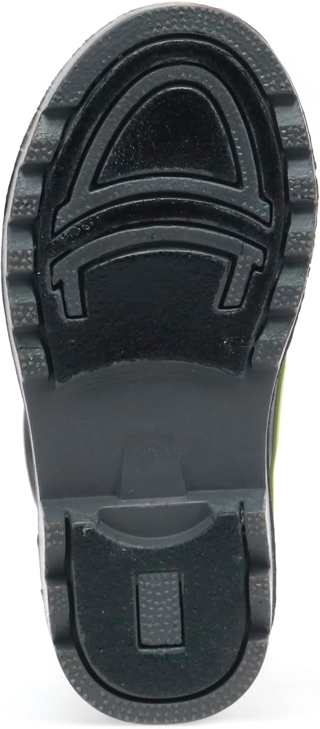 Western Chief Boys Waterproof Printed Rain Boot with Easy Pull On Handles