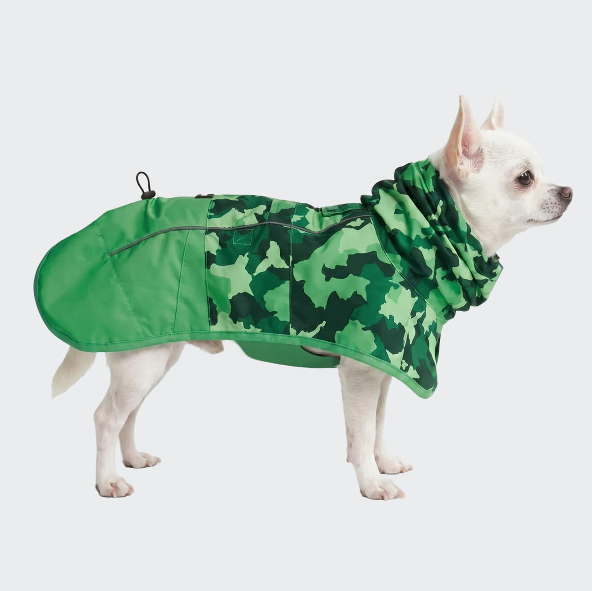 Spark Paws Dog Raincoat - Waterproof Rain Jacket w/Hood, Full Coverage | Waterproof Coat Covers Full Body incl. Belly - Reflective, Covered Harness Holes, Lightweight, Small, Medium & Large Dogs