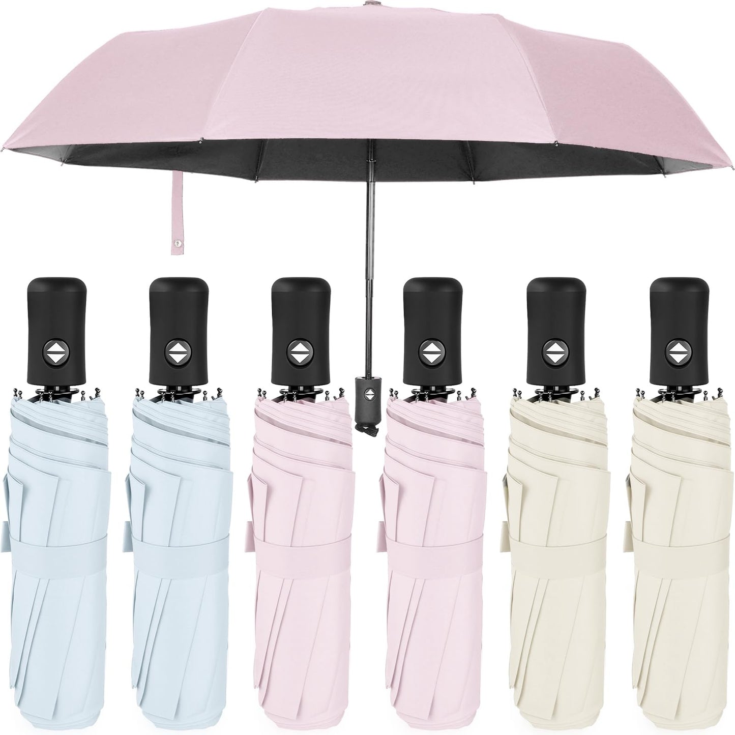Jexine Windproof Travel Umbrella Compact Small