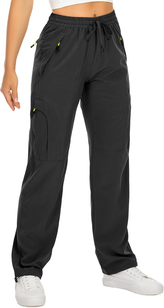 Toomett Women‘s Hiking Cargo Pants UPF 50 Quick Dry with Zipper Pockets | Lightweight, Travel, Golf, Safari,sun protection,water resistant