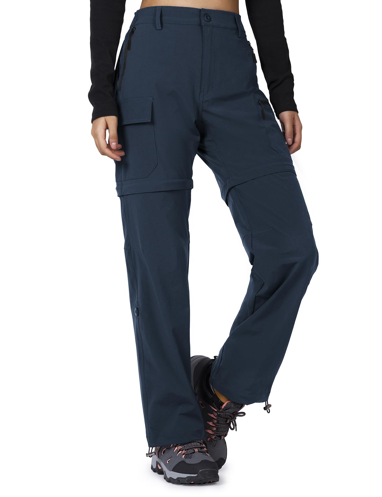Cycorld Women's Convertible Hiking Pants Lightweight | Breathable, Quick Dry, Water Resistant, Stretch, 3-in-1, Zip off, All-Weather Adaptable, Ideal for Outdoor, Travel & Daily