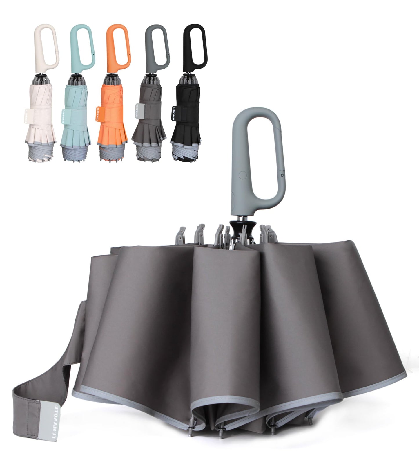 QWB Inverted Umbrella With Auto Open Close Windproof Compact Travel
