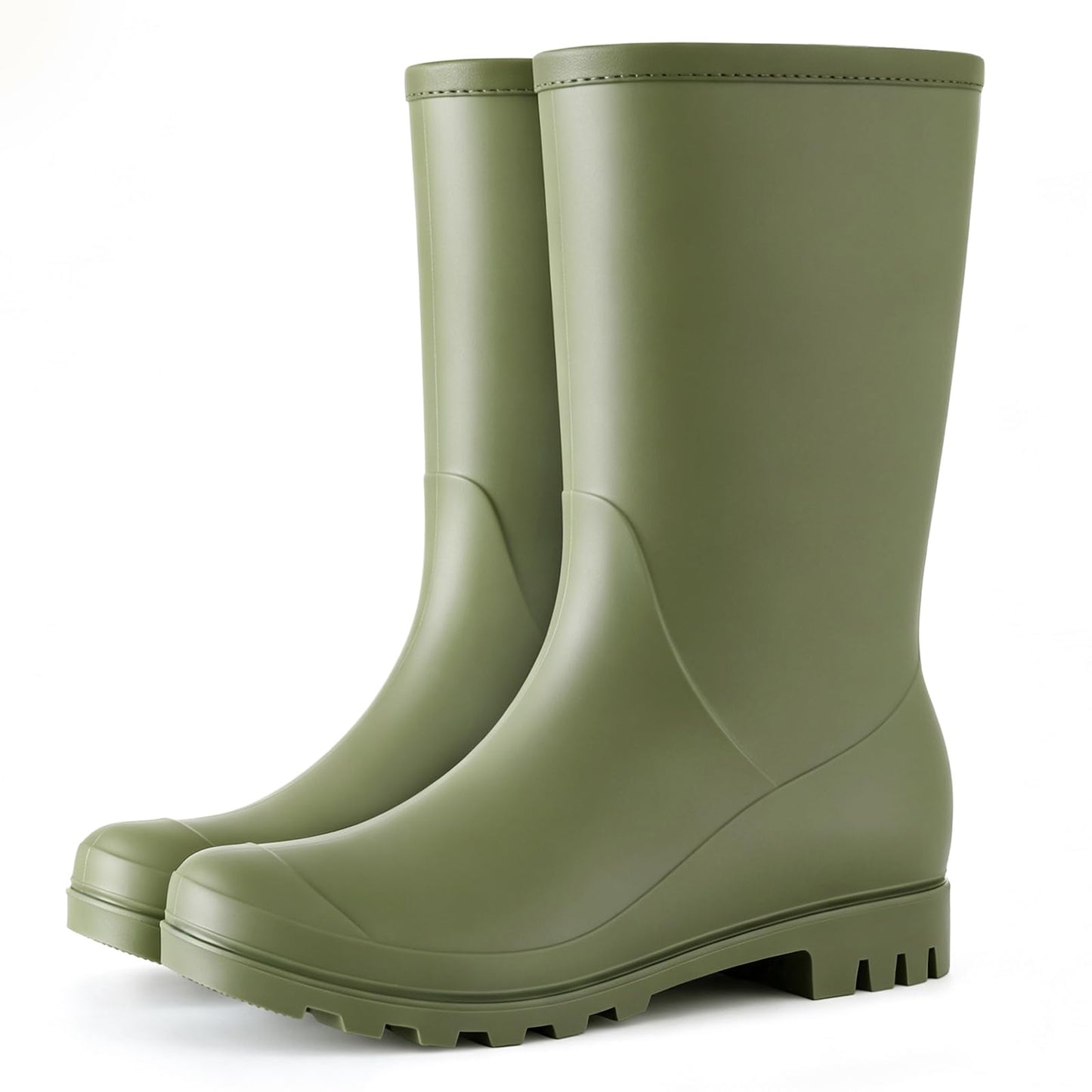 Asgard Women's Mid Calf Rain Boots Waterproof Garden Slip on Rubber Boots | Lightweight, Non Slip, Ideal for Farm Work, Gardening, Rainy Days