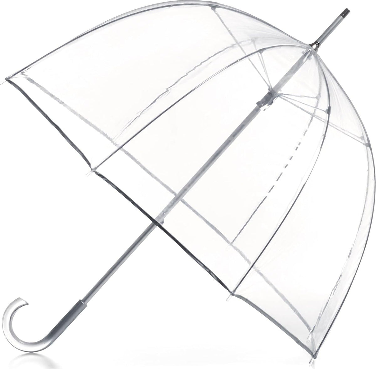 Totes Adult Bubble Umbrella with Dome Canopy and Lightweight Wind and Rain Protection