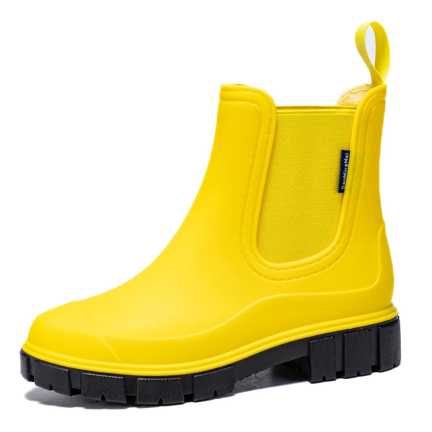 Drecage Womens Rain Boots Waterproof Rubber Garden Shoes Short Ankle Chelsea Boots Slip-Resistant