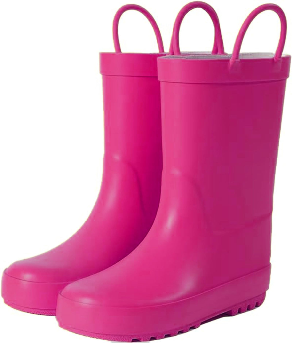 Hbxooxts Kids Rain Boots - Toddler Waterproof Rubber Kids Rain Boots for Girls and Boys with Fun Patterns and Easy-On Handles