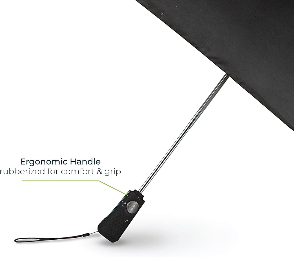 Totes Auto Open/Close Windproof Compact Large Golf Umbrella with UV and Water Repellant Protection