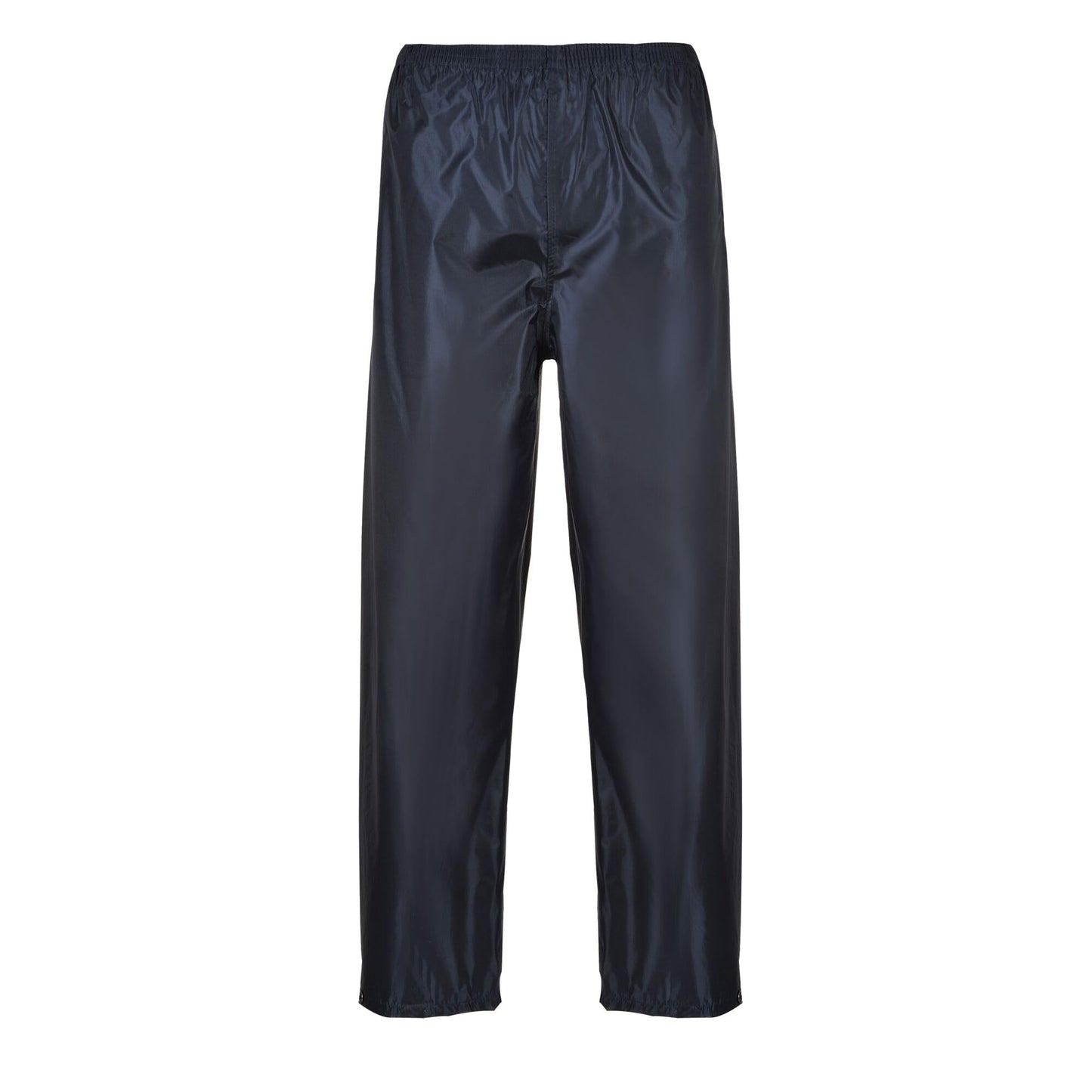 Portwest S441 Rain Trousers Machine Washable Waterproof Fabric Sealed Seams | Black, Small, 100% Polyester, Reach Compliant PVC Coating, Fully Elasticated Waistband, Side Access Openings, Sun Protection