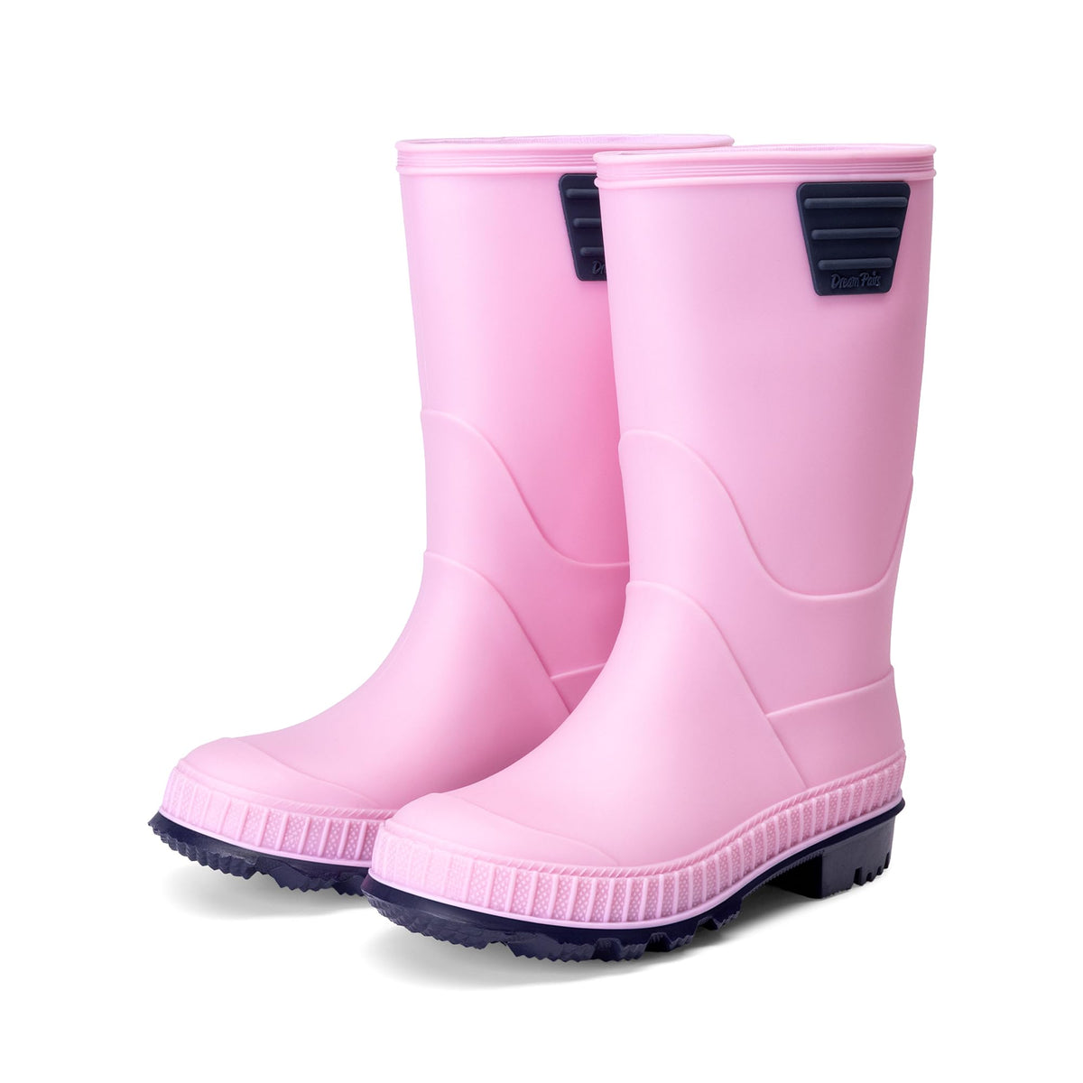 DREAM PAIRS Kids Waterproof Outdoor Rain Boots | Lightweight,Non-Slip Outsole,Easy-On,Unisex Boys Girls,Outdoor Puddle Rainy Day Play