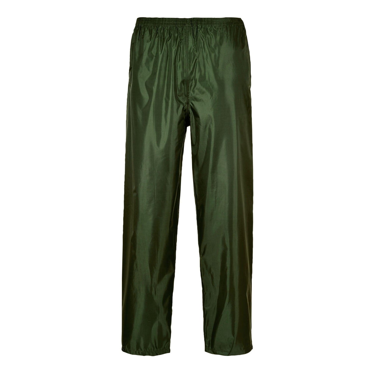 Portwest S441 Rain Trousers Machine Washable Waterproof Fabric Sealed Seams | Black, Small, 100% Polyester, Reach Compliant PVC Coating, Fully Elasticated Waistband, Side Access Openings, Sun Protection
