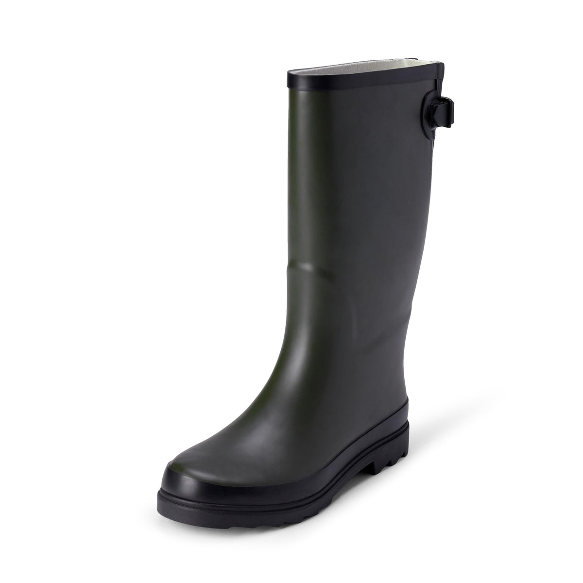 Amazon Essentials Women's Waterproof Tall Rain Boot with Adjustable Buckle