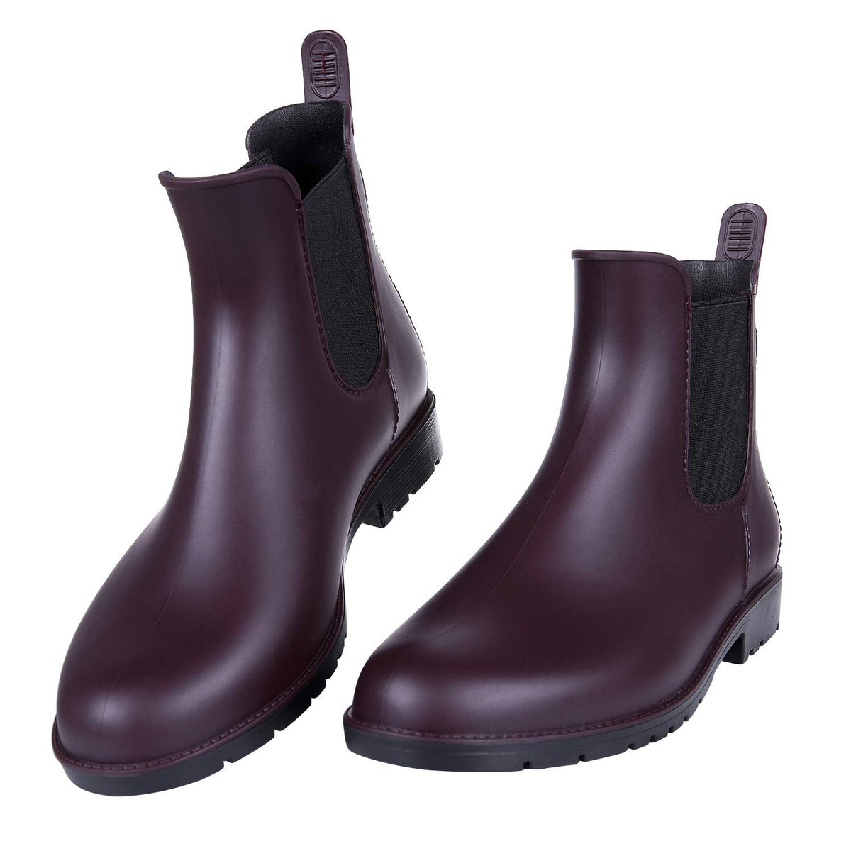 Asgard Women's Ankle Rain Boots Waterproof Chelsea Boots | Stylish Matte Finish, Easy On&Off, Non Slip, Ideal for Rainy Commute