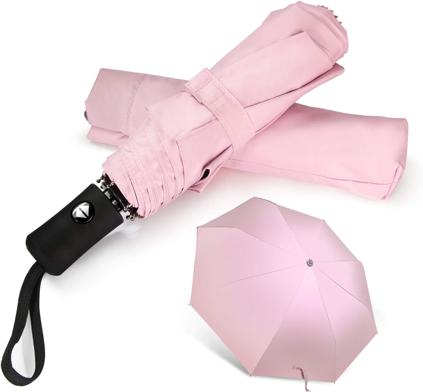 Shinok Travel Umbrella Compact Folding Sun Umbrellas Lighweight Auto Open Close for Women Parasol