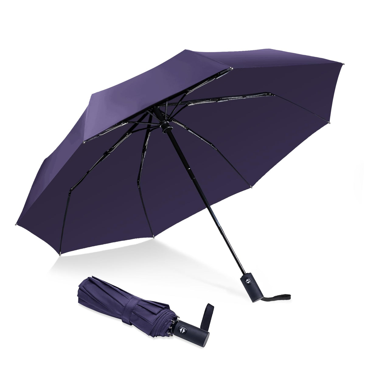 NPCQUN Travel Essentials Umbrella Windproof Compact Collapsible Light, Automatic, Strong and Portable, Wind Resistant Folding Small Umbrella for Rain