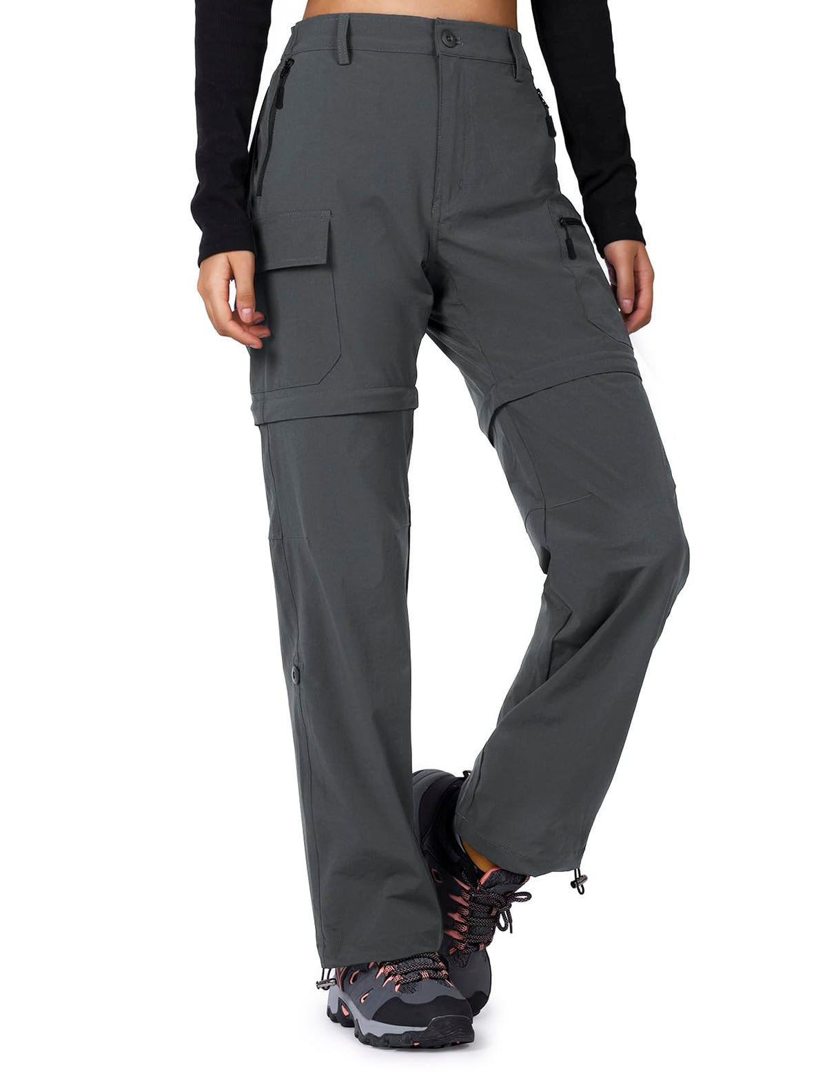 Cycorld Women's Convertible Hiking Pants Lightweight | Breathable, Quick Dry, Water Resistant, Stretch, 3-in-1, Zip off, All-Weather Adaptable, Ideal for Outdoor, Travel & Daily