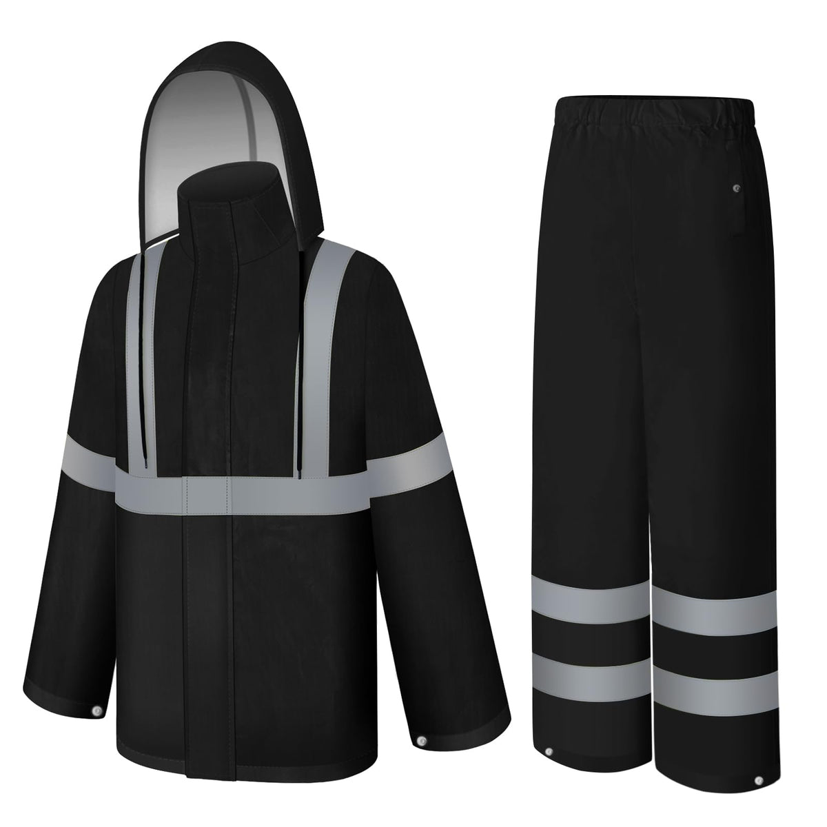 High Visibility Rain Pants, Hi Vis Rain Gear, Yellow, 4XL-5XL | High Vis Reflective Rain Pants for Men Women, Light Weight Safety Work Rain Gear for Outdoor Activities, Waterproof