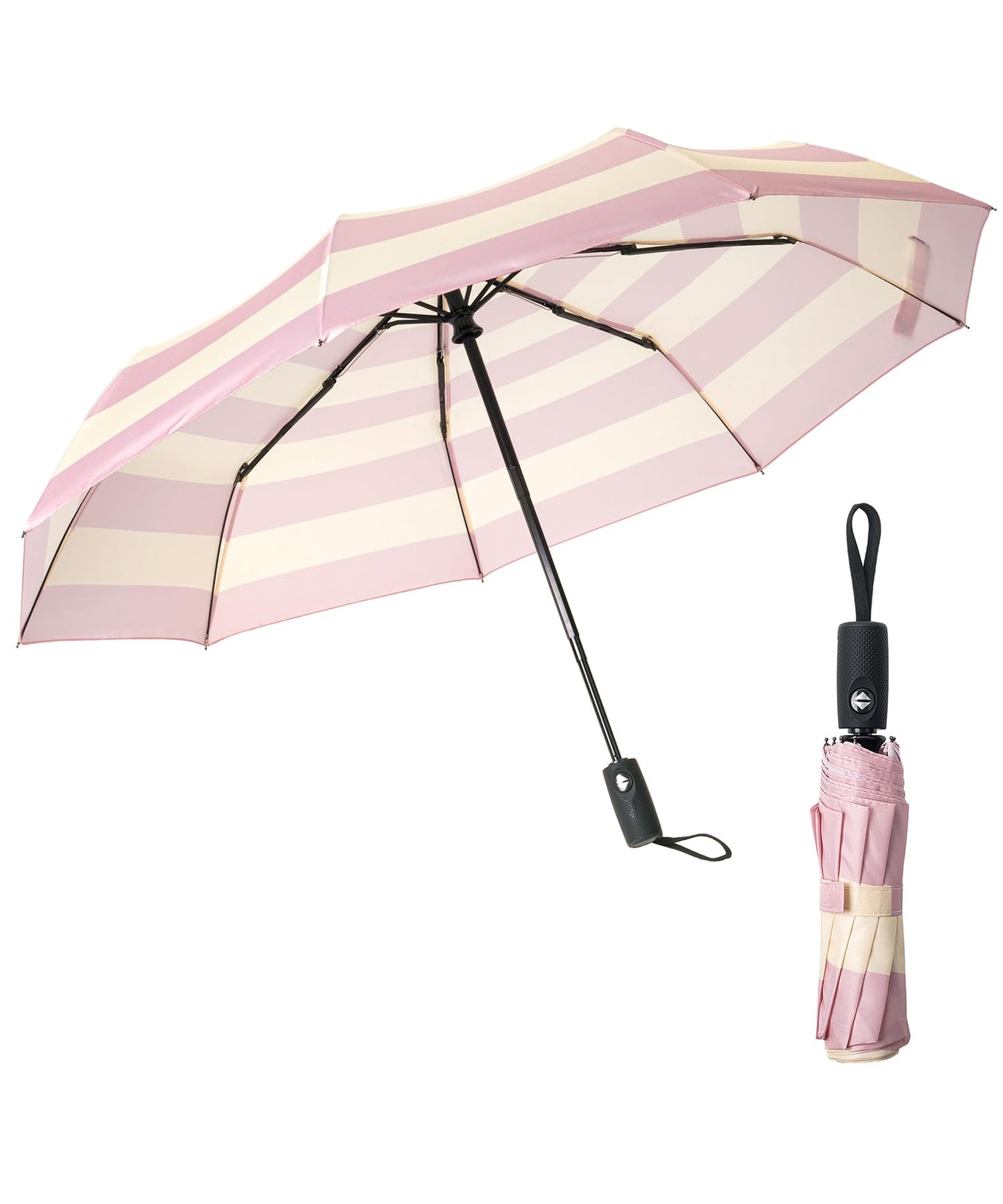 Mr. Pen- Windproof Travel Umbrella, Small Water-Resistant Automatic Folding Umbrella for Rain and Sun, Light, Compact and Portable for Women & Men, Fits Car & Backpack