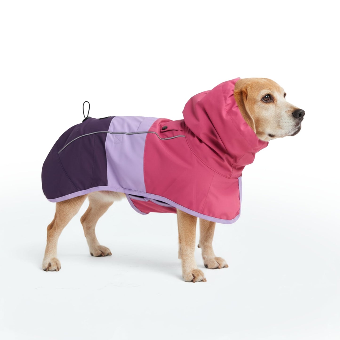 Spark Paws Dog Raincoat - Waterproof Rain Jacket w/Hood, Full Coverage | Waterproof Coat Covers Full Body incl. Belly - Reflective, Covered Harness Holes, Lightweight, Small, Medium & Large Dogs