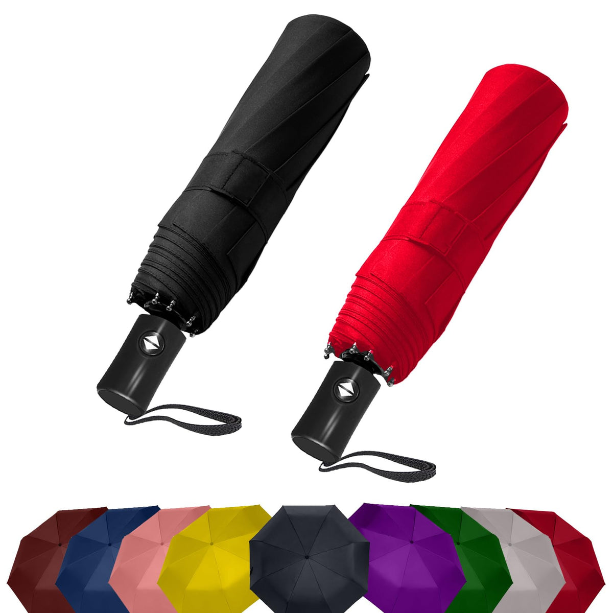 Compact Travel Umbrella - Windproof Auto Open/Close, Small Folding Umbrella for Rain & Sun with UPF50+ - Lightweight Frame, Waterproof - Fits Backpack, Purse, Suitcase.(Garden Butterfly)