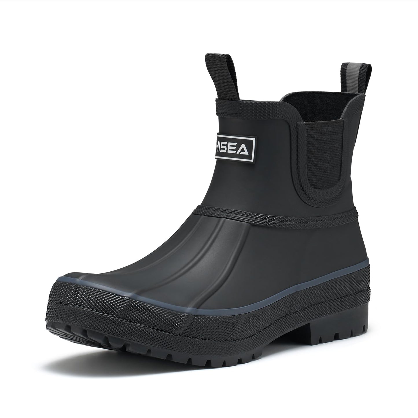 HISEA Women's Duck Chelsea Rain Boots Waterproof Ankle Garden Shoes | Short Rubber Mud Booties, Non-Slip Sole, Warm and Comfortable for Barn, Yard Work, Farm, Dog Walking
