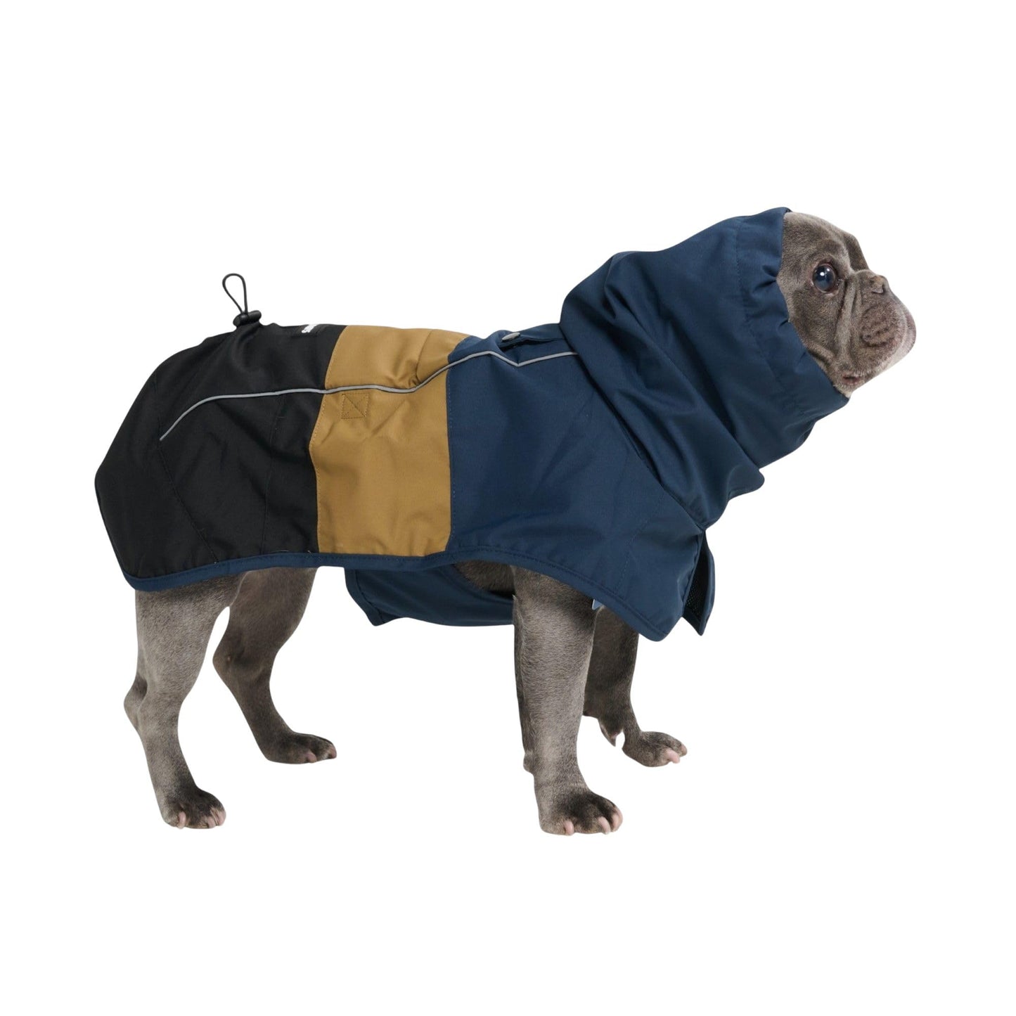 Spark Paws Dog Raincoat - Waterproof Rain Jacket w/Hood, Full Coverage | Waterproof Coat Covers Full Body incl. Belly - Reflective, Covered Harness Holes, Lightweight, Small, Medium & Large Dogs