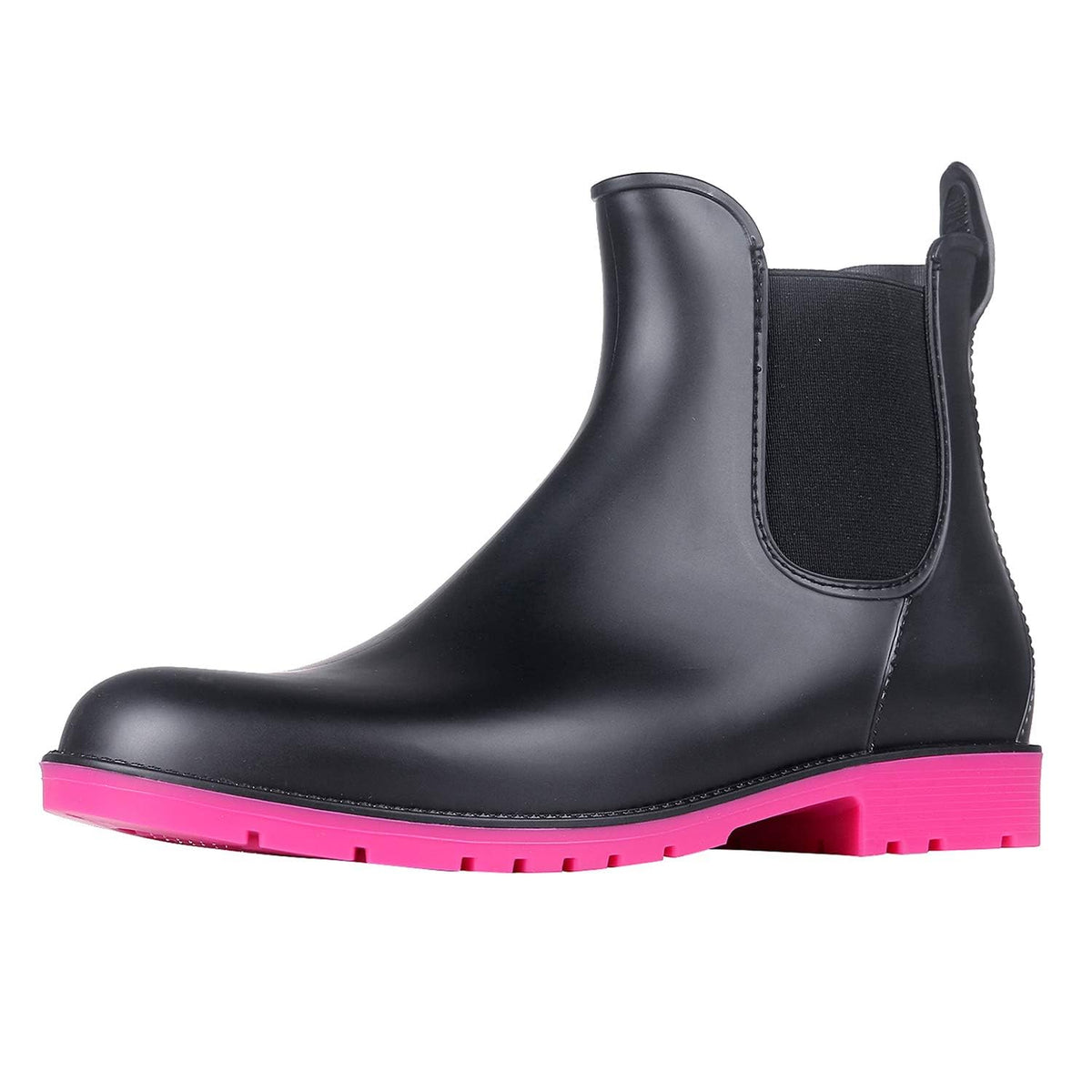 Asgard Women's Ankle Rain Boots Waterproof Chelsea Boots | Stylish Matte Finish, Easy On&Off, Non Slip, Ideal for Rainy Commute