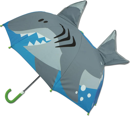 Stephen Joseph, 3D Pop Up Kids Umbrella, Cute Animals & Toddler Rain Umbrella Lightweight Easy Grip Handle for Boys Girls Ages 3-8