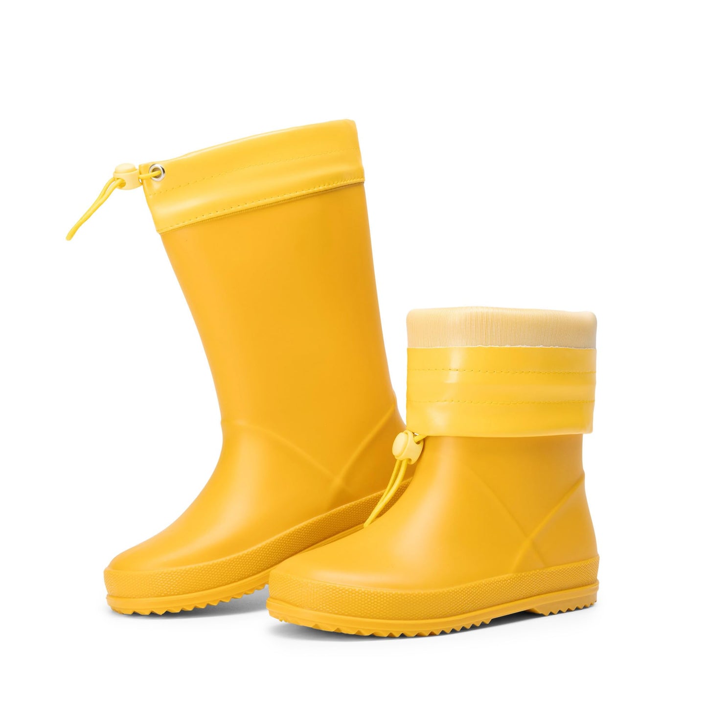DREAM PAIRS Kids Waterproof Fleece Lined Rain Boots | Lightweight,Non-Slip Outsole,Easy-On,Outdoor Rainy Play,Unisex Boys Girls Toddler