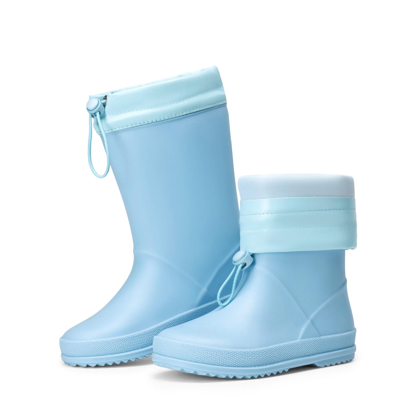 DREAM PAIRS Kids Waterproof Fleece Lined Rain Boots | Lightweight,Non-Slip Outsole,Easy-On,Outdoor Rainy Play,Unisex Boys Girls Toddler