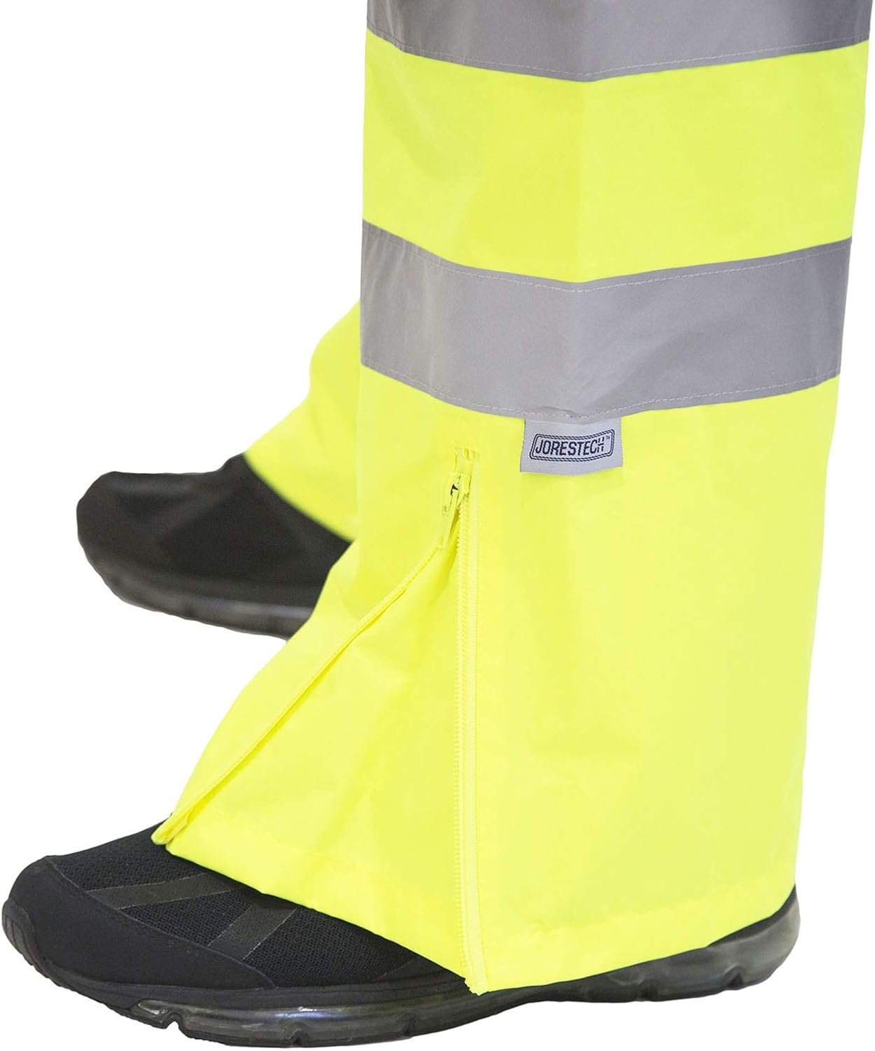 JORESTECH High Visibility Waterproof Safety Overall Pants: Reflective Stripes, ANSI Compliance, and Adjustable Bottoms