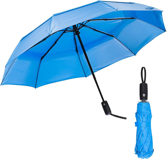 Mr. Pen- Windproof Travel Umbrella, Small Water-Resistant Automatic Folding Umbrella for Rain and Sun, Light, Compact and Portable for Women & Men, Fits Car & Backpack