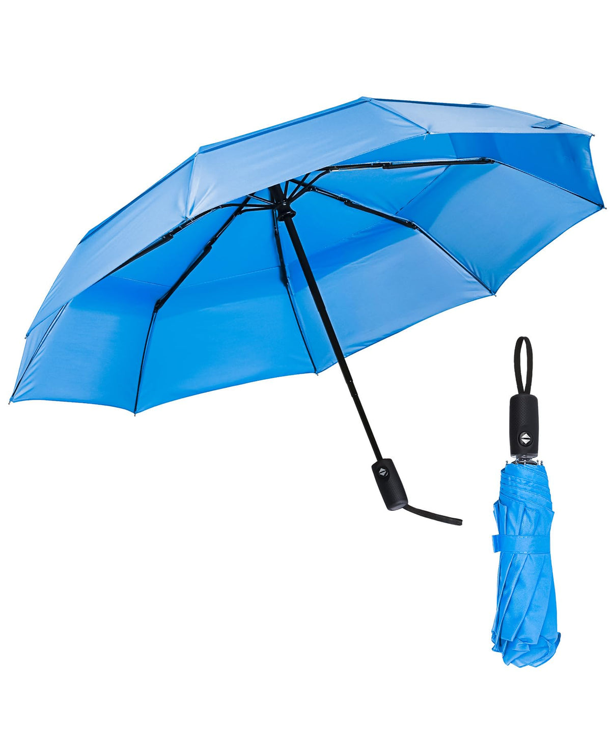 Mr. Pen- Windproof Travel Umbrella, Small Water-Resistant Automatic Folding Umbrella for Rain and Sun, Light, Compact and Portable for Women & Men, Fits Car & Backpack