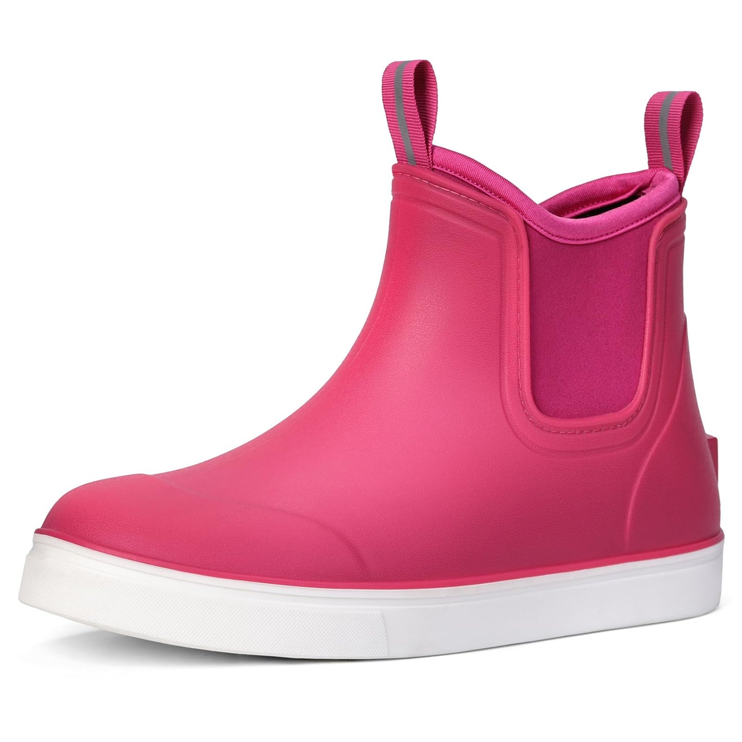 Women's Deck Boots Waterproof Ankle Rain Boots | Outdoor Fishing Garden Boots for Women, Anti-Slip Shoes, Lightweight Comfortable Work Shoes