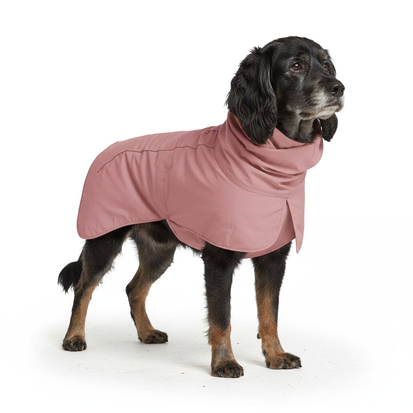 Spark Paws Dog Raincoat - Waterproof Rain Jacket w/Hood, Full Coverage | Waterproof Coat Covers Full Body incl. Belly - Reflective, Covered Harness Holes, Lightweight, Small, Medium & Large Dogs