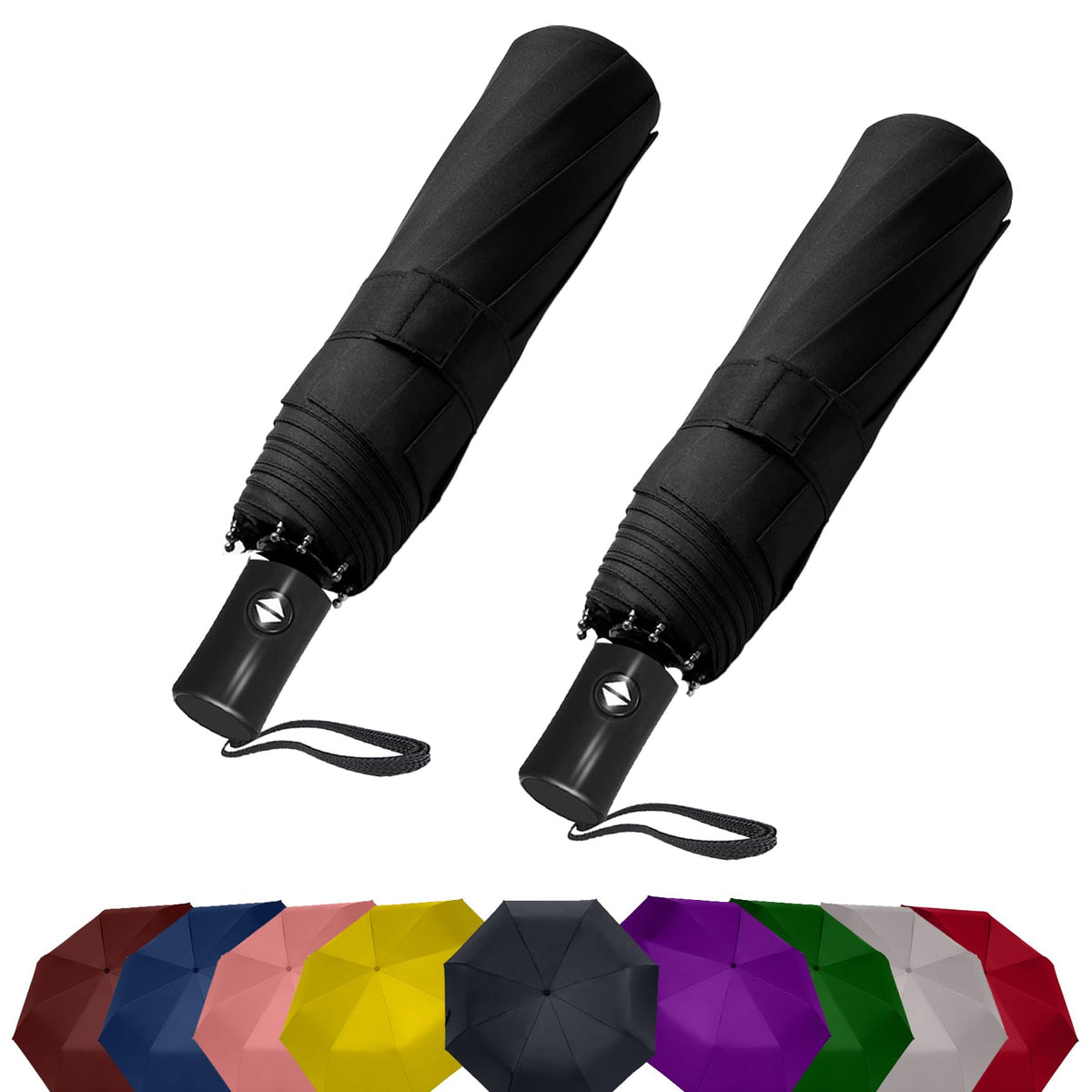 Compact Travel Umbrella - Windproof Auto Open/Close, Small Folding Umbrella for Rain & Sun with UPF50+ - Lightweight Frame, Waterproof - Fits Backpack, Purse, Suitcase.(Garden Butterfly)