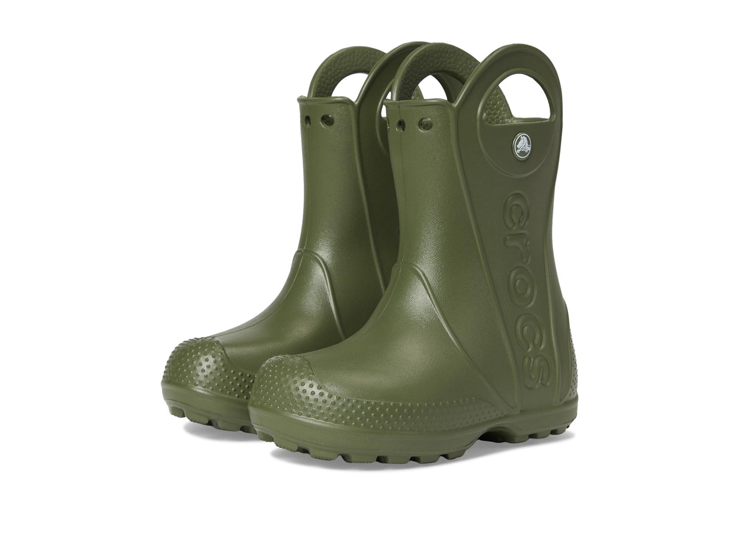 Crocs Kids' Handle It Rain Boots | Waterproof Slip On Shoes | Kids' Rain Boots