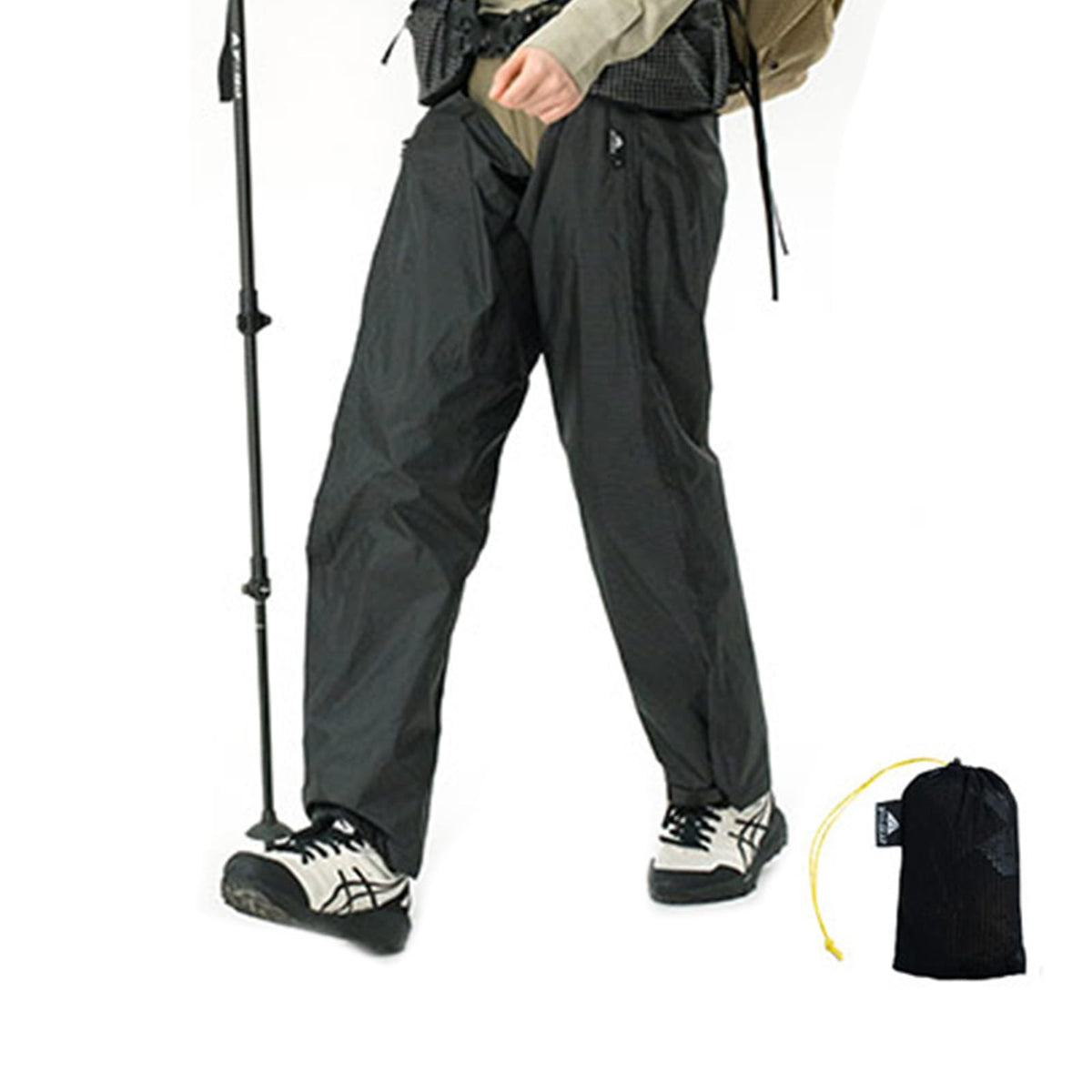 Men's Rain Pants, Minimalist Pants for Men Women, Waterproof Packable Windproof Rain Gear Adjustable Pant