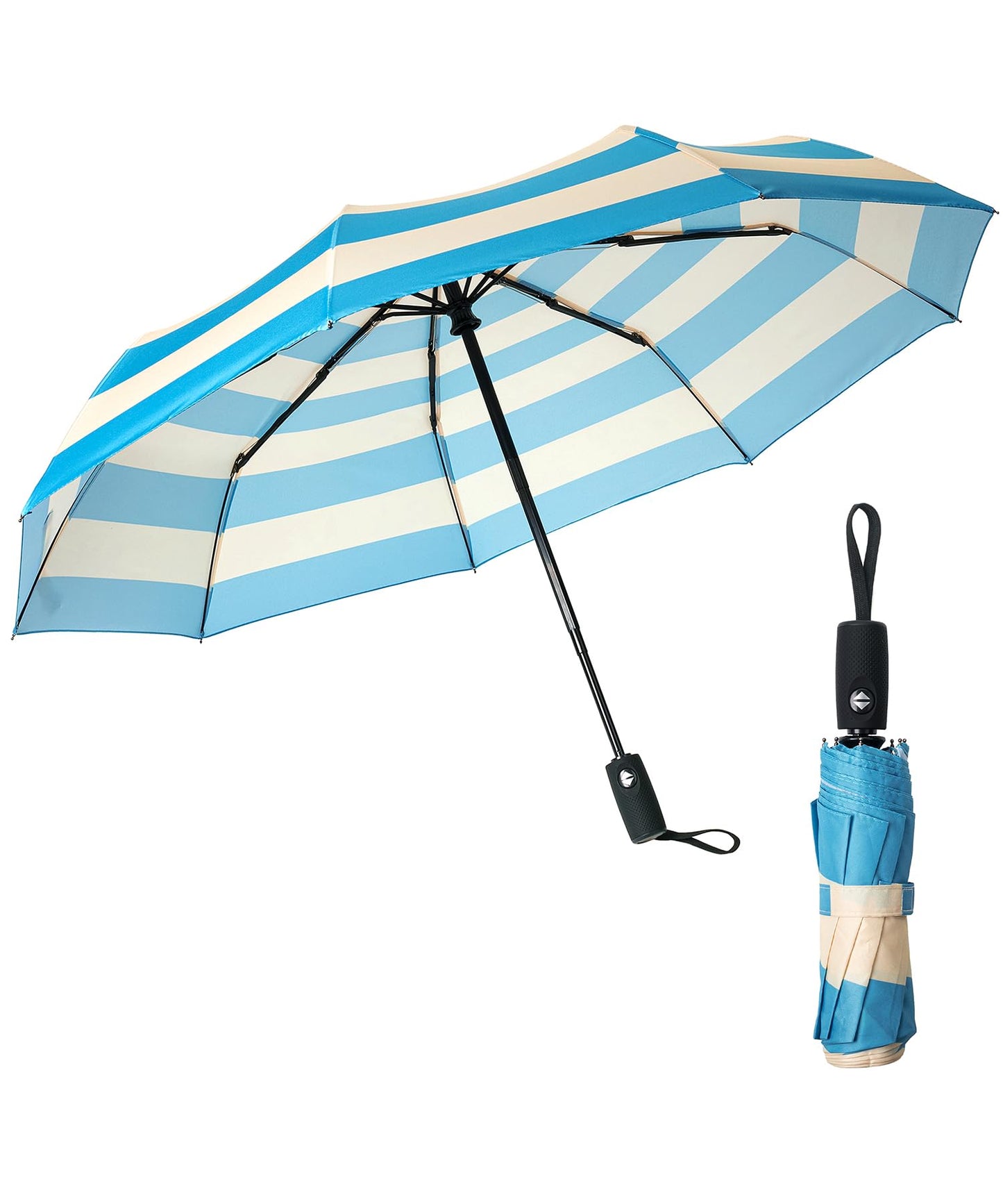 Mr. Pen- Windproof Travel Umbrella, Small Water-Resistant Automatic Folding Umbrella for Rain and Sun, Light, Compact and Portable for Women & Men, Fits Car & Backpack