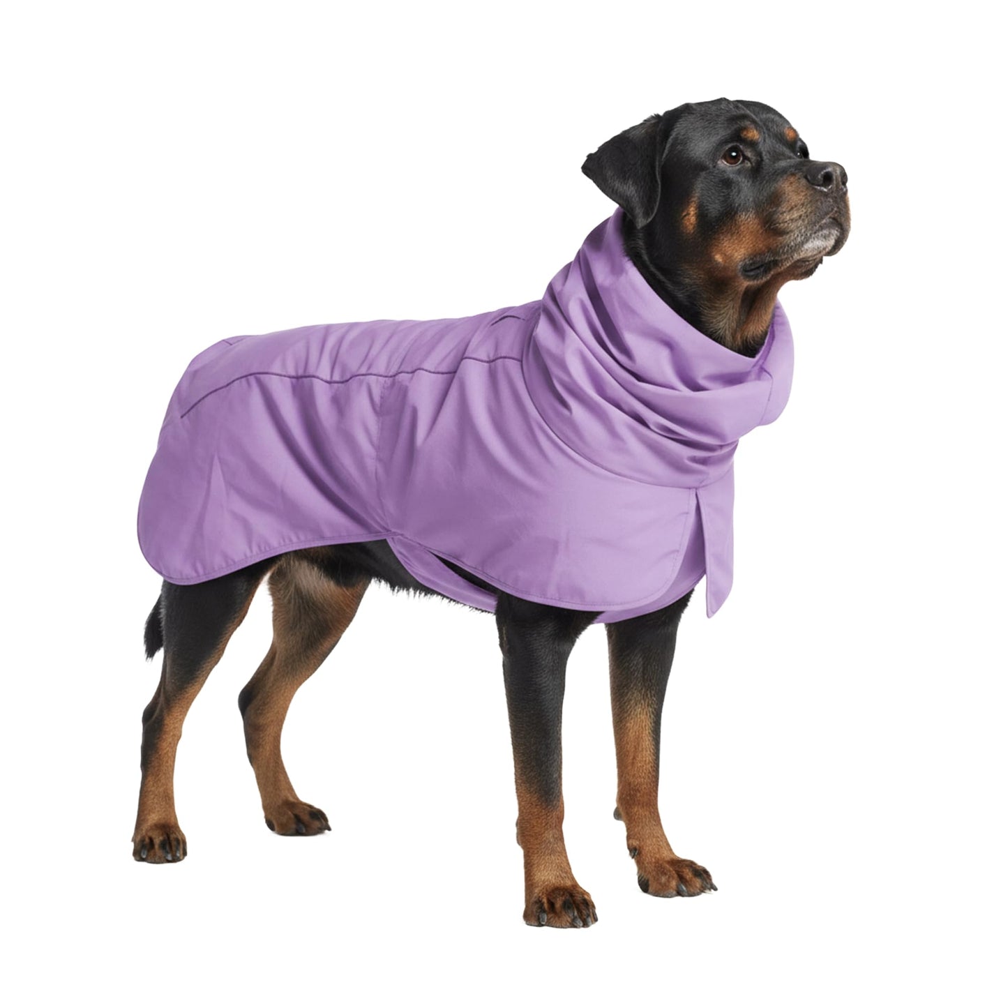 Spark Paws Dog Raincoat - Waterproof Rain Jacket w/Hood, Full Coverage | Waterproof Coat Covers Full Body incl. Belly - Reflective, Covered Harness Holes, Lightweight, Small, Medium & Large Dogs
