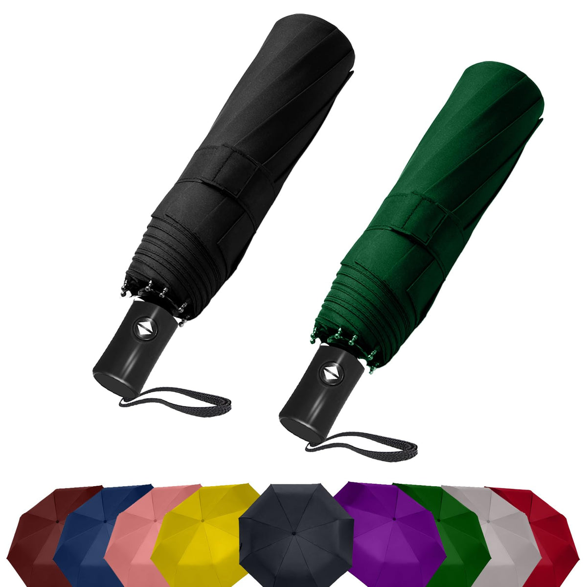 Compact Travel Umbrella - Windproof Auto Open/Close, Small Folding Umbrella for Rain & Sun with UPF50+ - Lightweight Frame, Waterproof - Fits Backpack, Purse, Suitcase.(Garden Butterfly)