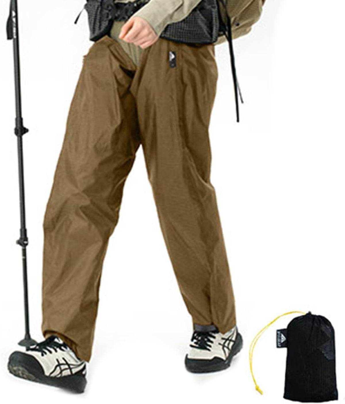 Men's Rain Pants, Minimalist Pants for Men Women, Waterproof Packable Windproof Rain Gear Adjustable Pant
