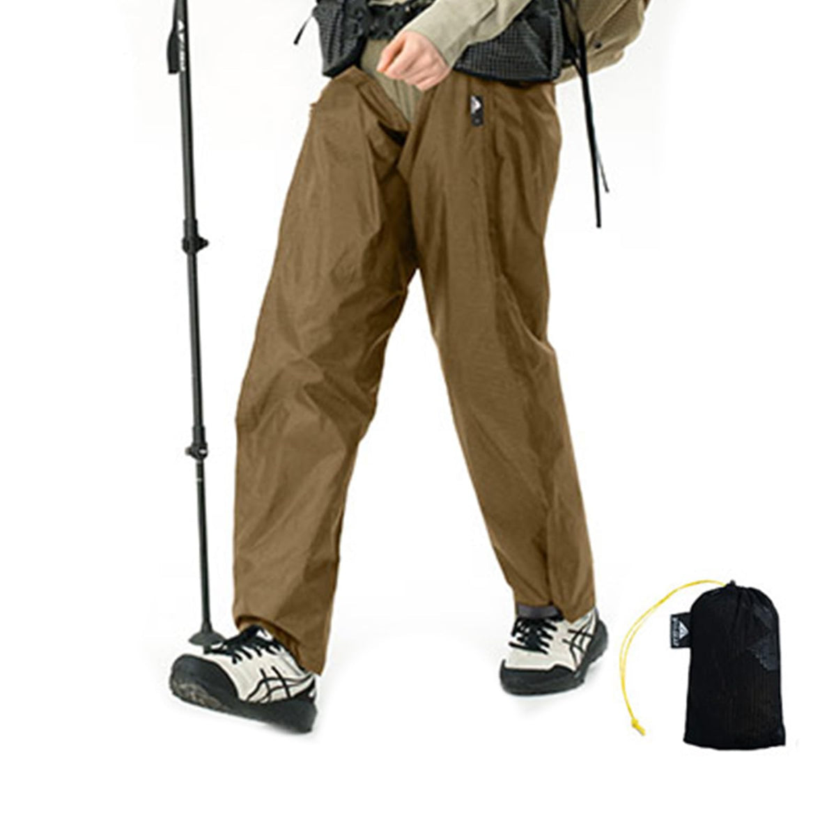 Men's Rain Pants, Minimalist Pants for Men Women, Waterproof Packable Windproof Rain Gear Adjustable Pant