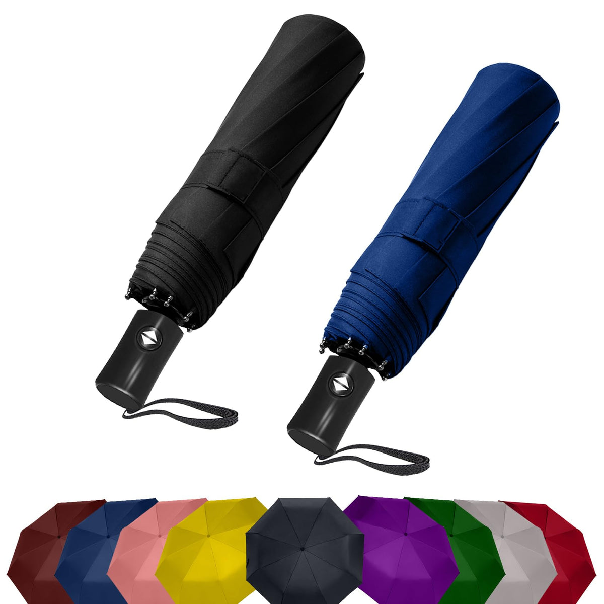 Compact Travel Umbrella - Windproof Auto Open/Close, Small Folding Umbrella for Rain & Sun with UPF50+ - Lightweight Frame, Waterproof - Fits Backpack, Purse, Suitcase.(Garden Butterfly)