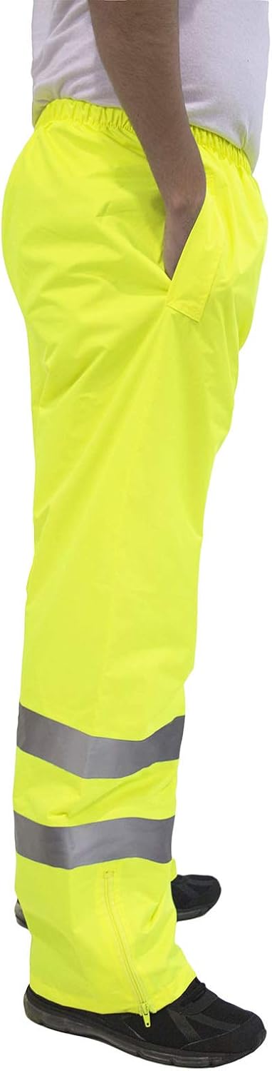 JORESTECH High Visibility Waterproof Safety Overall Pants: Reflective Stripes, ANSI Compliance, and Adjustable Bottoms