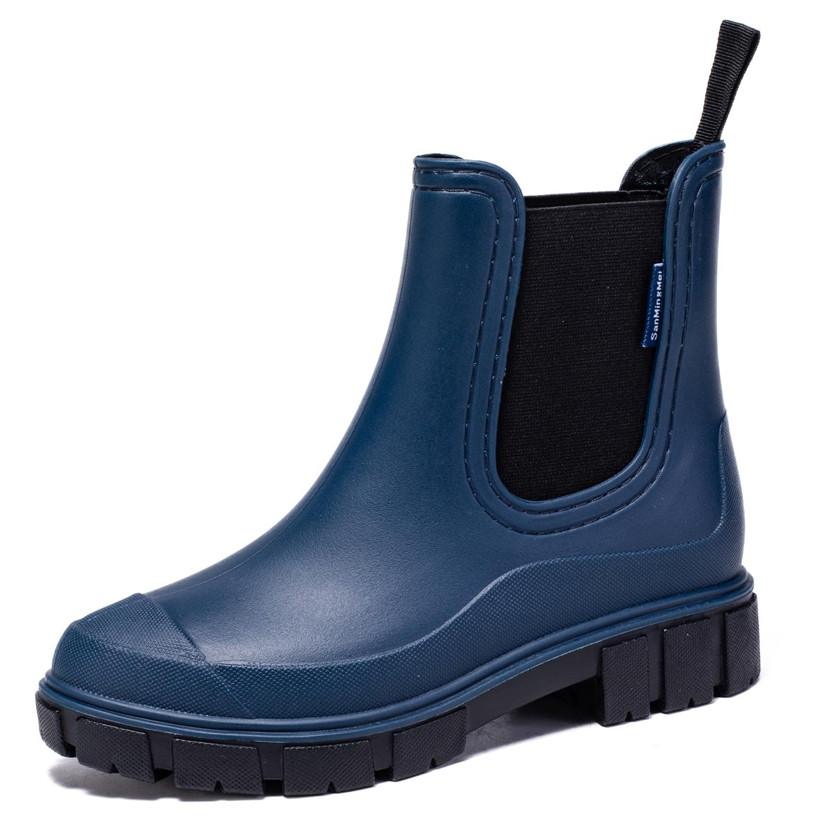 Drecage Womens Rain Boots Waterproof Rubber Garden Shoes Short Ankle Chelsea Boots Slip-Resistant
