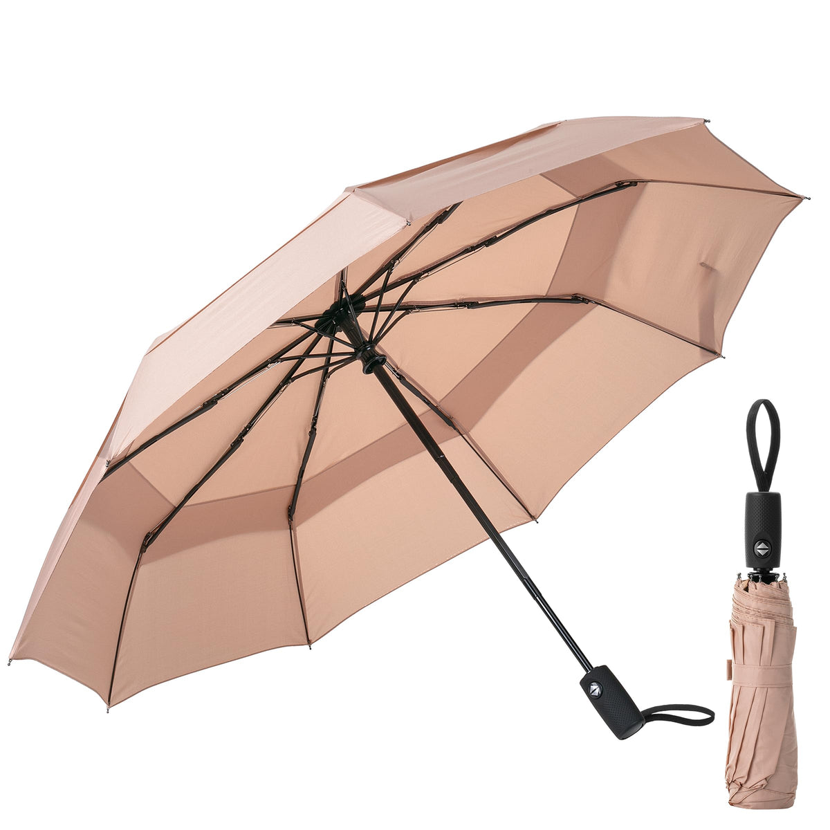 Mr. Pen- Windproof Travel Umbrella, Small Water-Resistant Automatic Folding Umbrella for Rain and Sun, Light, Compact and Portable for Women & Men, Fits Car & Backpack
