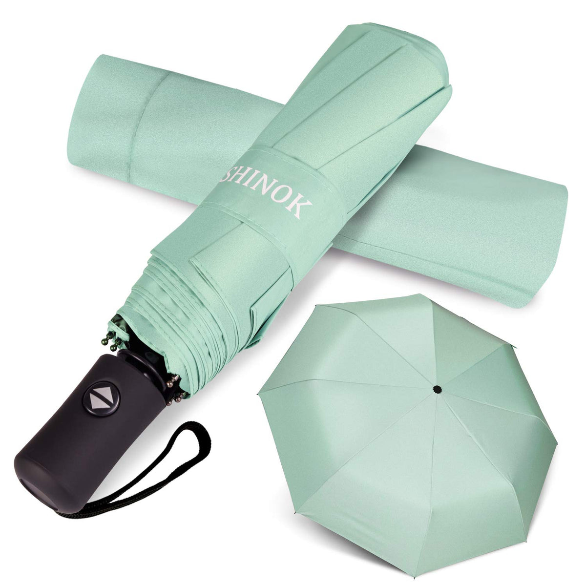 Shinok Travel Umbrella Compact Folding Sun Umbrellas Lighweight Auto Open Close for Women Parasol