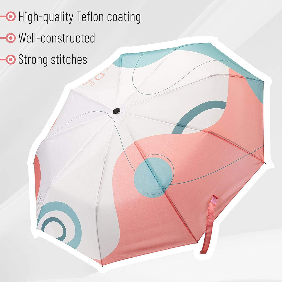 Mr. Pen- Windproof Travel Umbrella, Small Water-Resistant Automatic Folding Umbrella for Rain and Sun, Light, Compact and Portable for Women & Men, Fits Car & Backpack